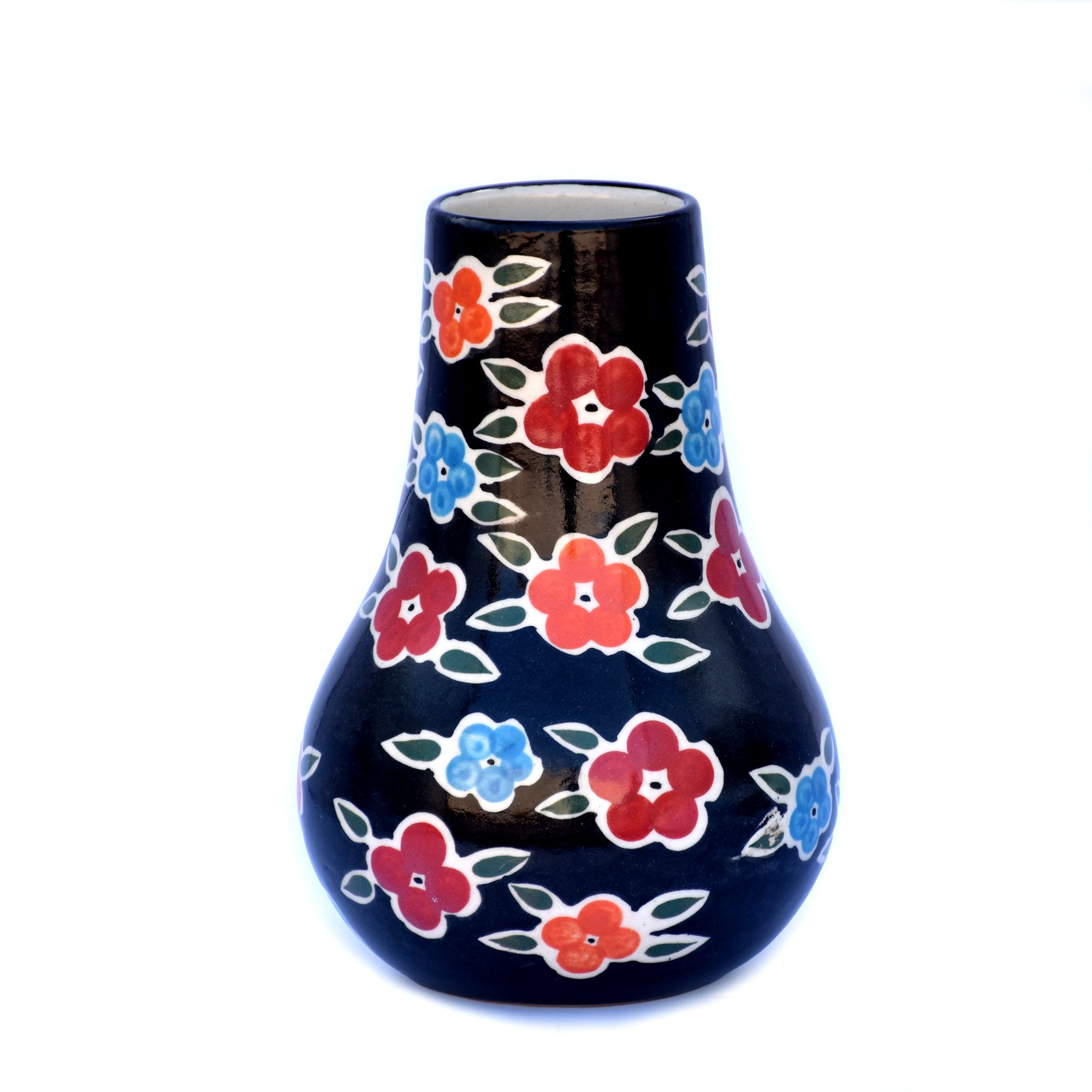 Floral Pattern Ceramic Vase | Elegant Home Decor | SHILPWARE