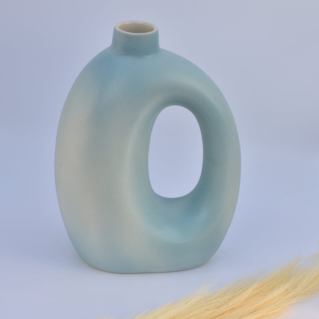 Vintage Pottery Ceramic Vase with Handles | Home Decor | SHILPWARE